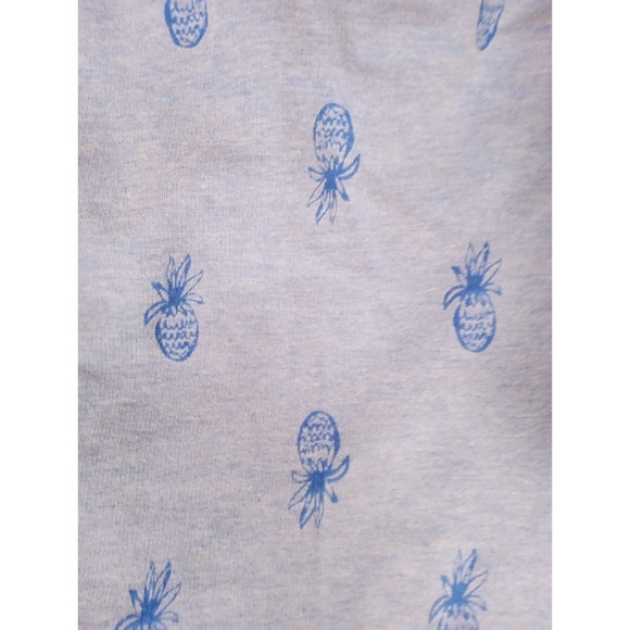 Vintage Lilly Pulitzer Zip Up Women's Jacket Medium Light Blue Pineapple Print - Picture 5 of 6